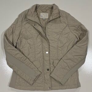 a new day Women's Beige Quilted Puffer Coat Size S